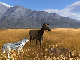 Screenshot of an elk standing