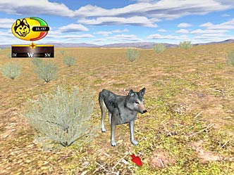 Screenshot of Wolf among sage