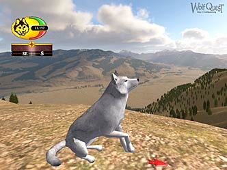 Screenshot of white Lamar Valley Wolf